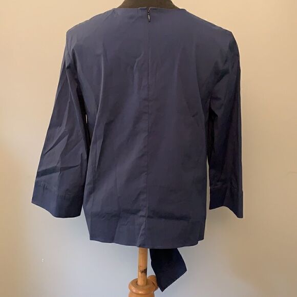 Blue Halogen Tie Blouse  - Picture 5 of 9